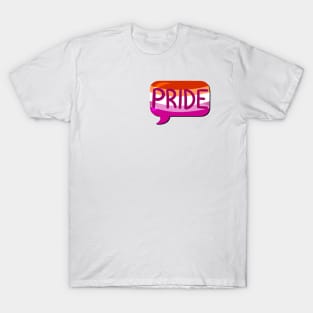 LGBTQ+ Pride Flag Bubble - Lesbian T-Shirt